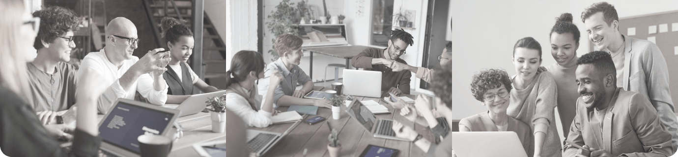 imagem empreendedor e empreendedora criando um negócio de startup, praticando empreendedorismo em grupo